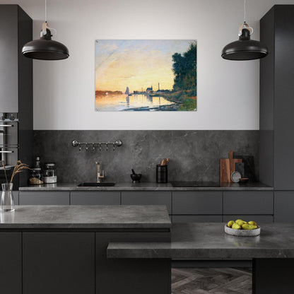 Argenteuil, Late Afternoon - claude monet Acrylic Print - 70x100 cm / 28x40″ inches