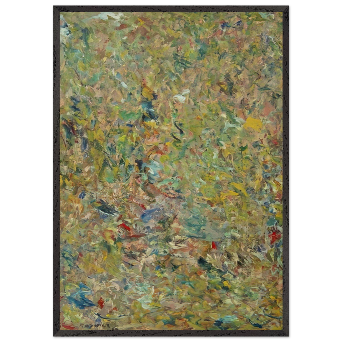 UNTITLED 1960 1 N2 - Milton Resnick Framed Art Print – Black Wooden Frame - Default Title - -Framed Art Print