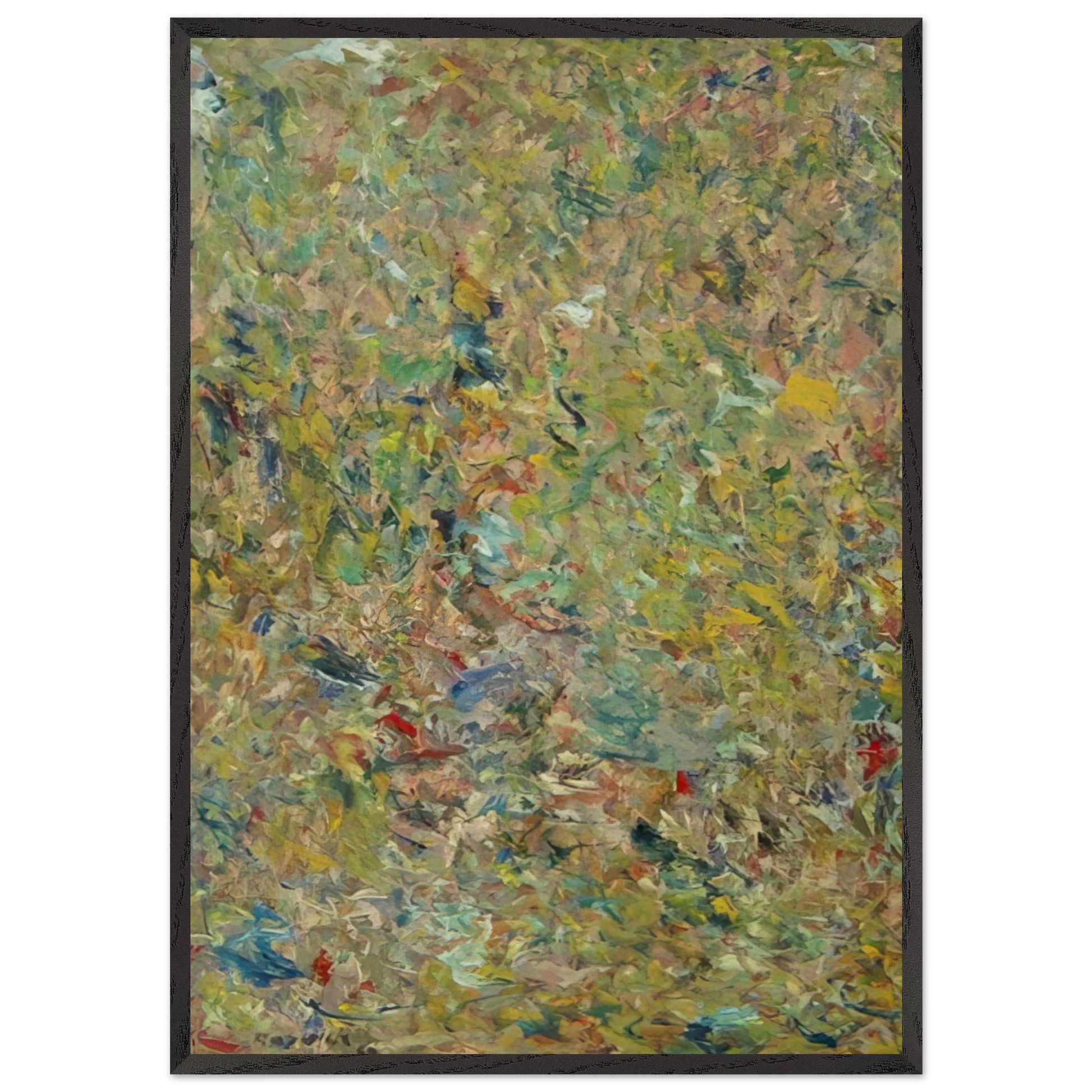 UNTITLED 1960 1 N2 - Milton Resnick Framed Art Print – Black Wooden Frame - Default Title - -Framed Art Print