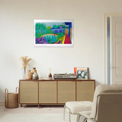 David Hockney - David Hockney Brushed Aluminum Print - 70x100 cm / 28x40 inches | David Hockney Aluminum Print | David Hockney Prints