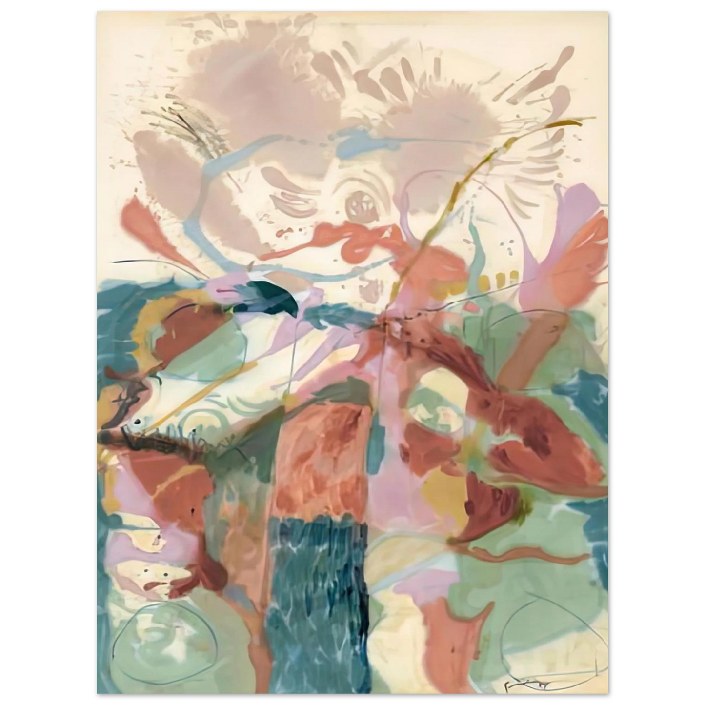 Helen Frankenthaler - Jacob's Ladder, 1957- Wall Art - 60x80 cm / 24x32 inches - Fine Art Poster - -