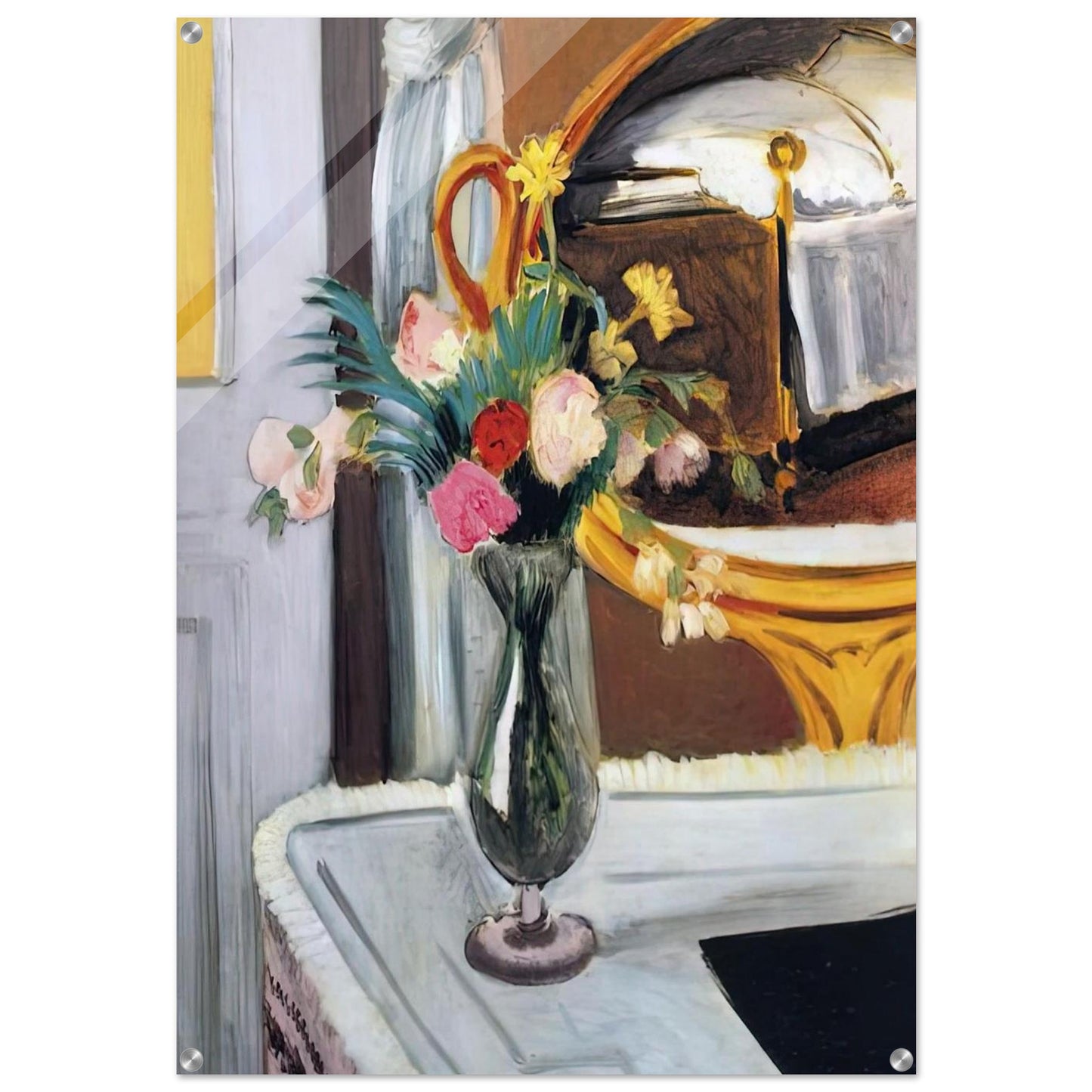 THE BED IN THE MIRROR - Henri Matisse Acrylic Print - 70x100 cm / 28x40″ inches