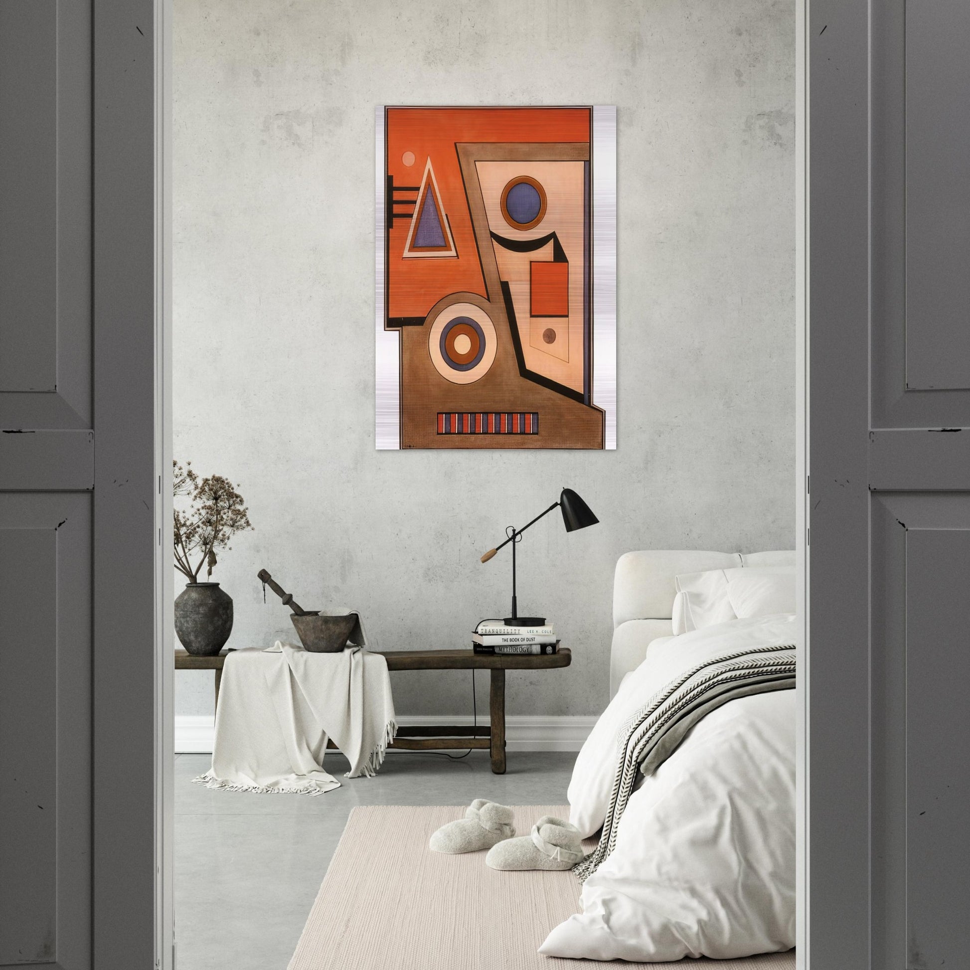 Almagro - Concretism - Carmelo Arden Quin Brushed Aluminum Print - 70x100 cm / 28x40 inches | Carmelo Arden Quin Aluminum Print | Carmelo Arden Quin Prints