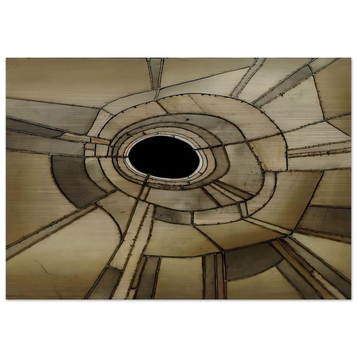 UNTITLED 1959 - Lee Bontecou Brushed Aluminum Print - 70x100 cm / 28x40 inches | Lee Bontecou Aluminum Print | Lee Bontecou Prints