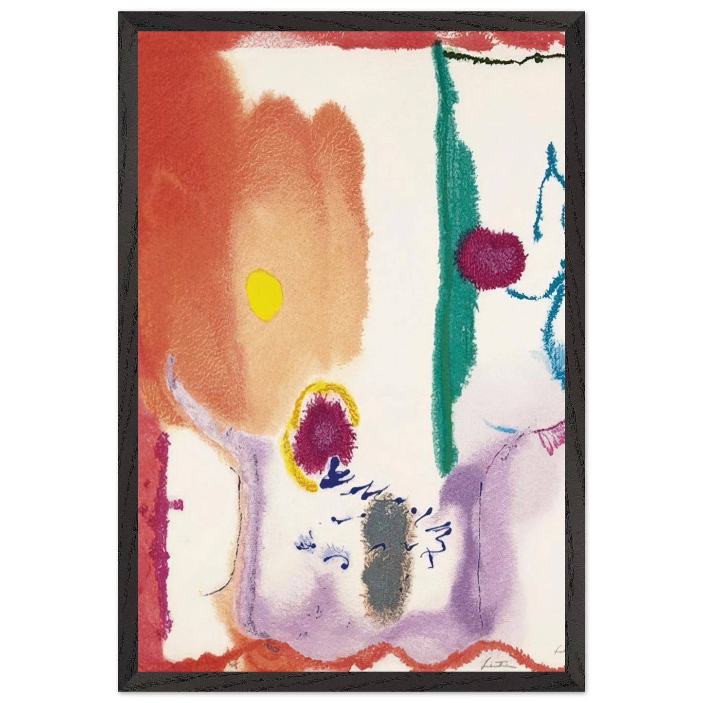 Helen Frankenthaler - Beginnings - 2002 Wall art - 50x70 cm / 20x28 inches - Fine Art Poster - -