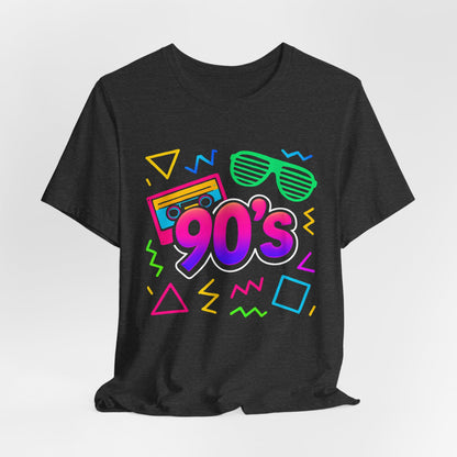 Musica old school anni '90 - vibrazioni arcade Classico anni '90 Vintage. Anni '90 Retro Mi piacciono gli anni Novanta Maglietta
