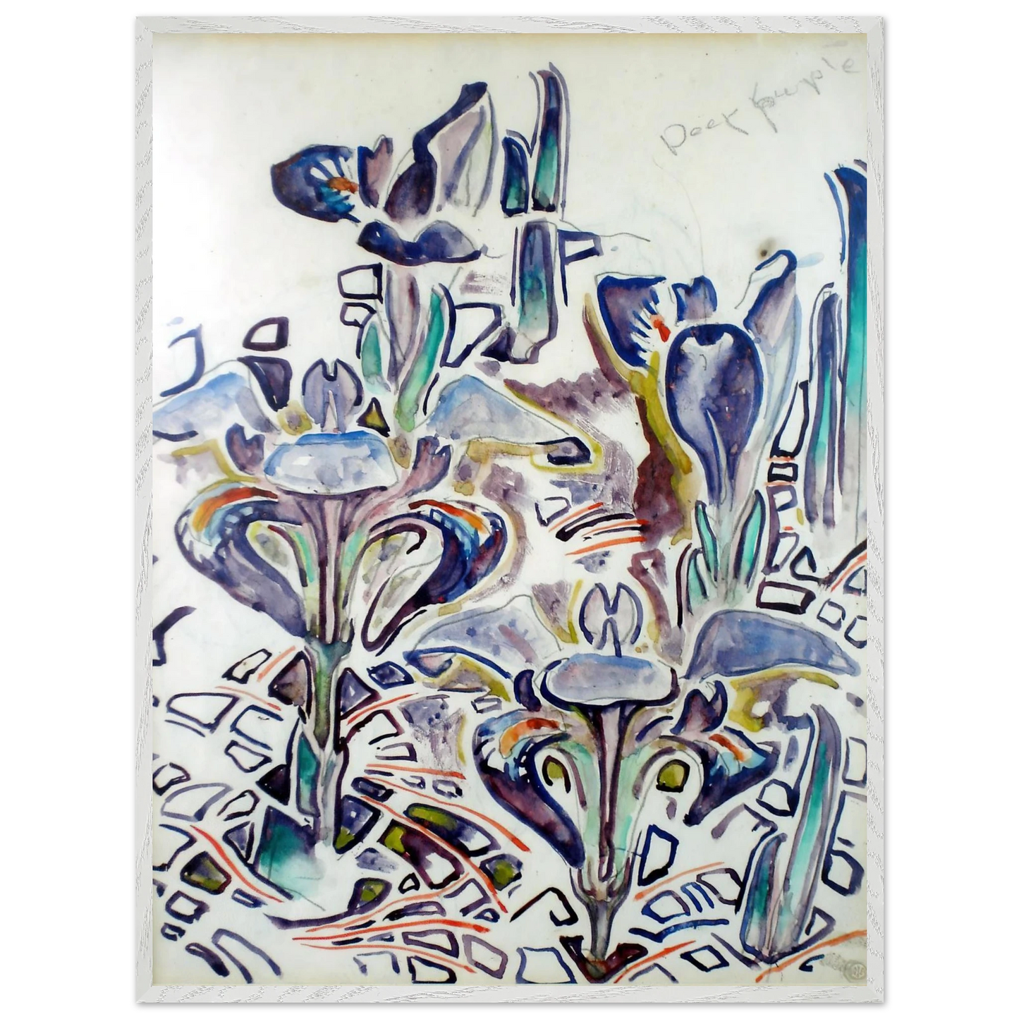 Walter Inglis Anderson - Walter Anderson Wall art - 50x70 cm / 20x28 Inches - Premium Wooden Framed Poster With Fine Art Paper - Black frame
