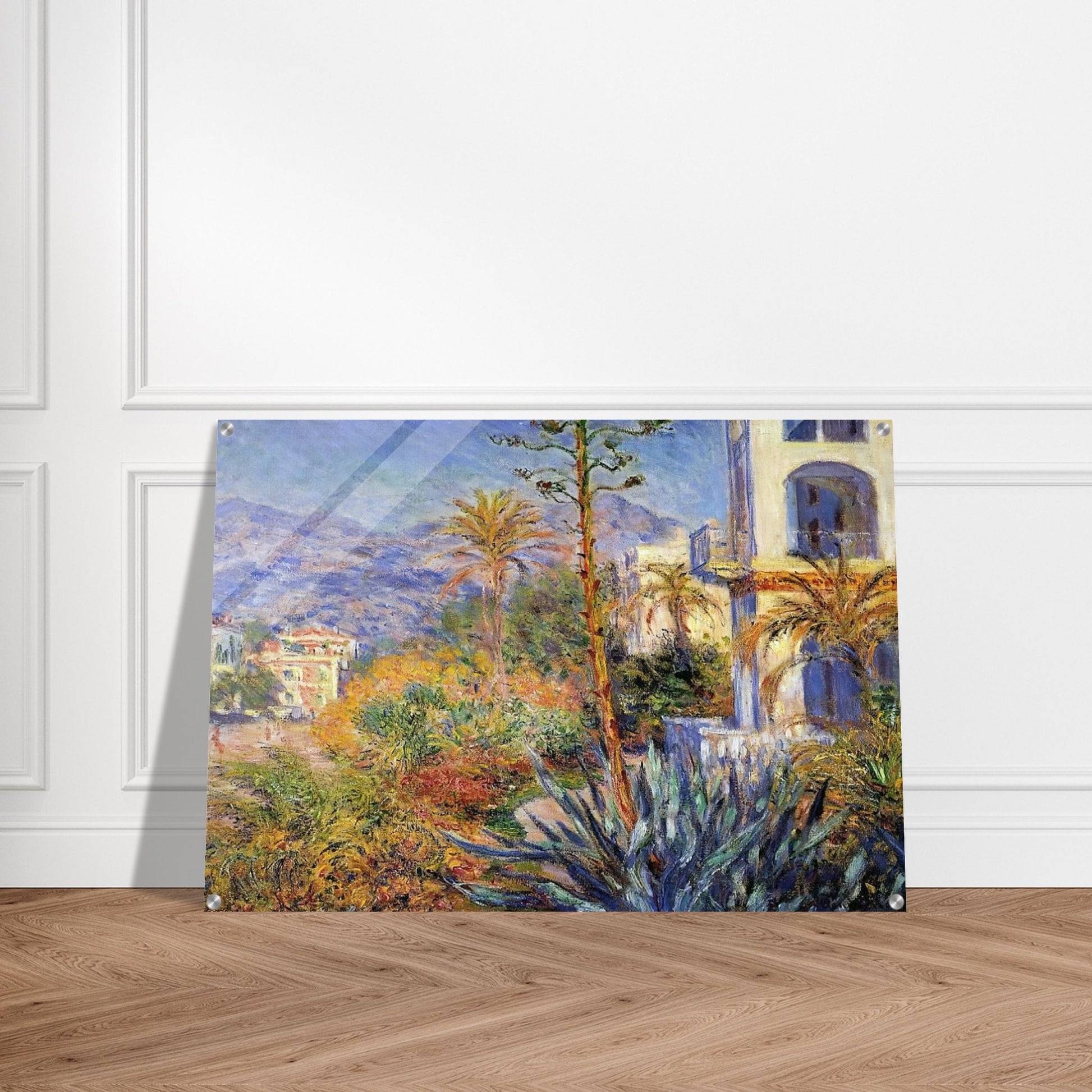 Villas at Bordighera - claude monet Acrylic Print - 70x100 cm / 28x40″ inches