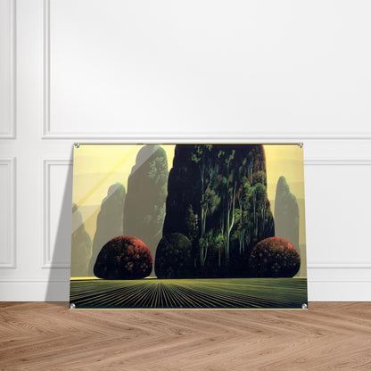Autumn Eucalyptus - Eyvind Earle Acrylic Print - 70x100 cm / 28x40″ inches | Eyvind Earle Wall Art | Eyvind Earle Prints