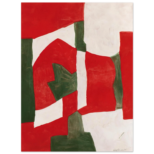 Serge Poliakoff - Untitled - Tachisme Fine Art Poster - Default Title