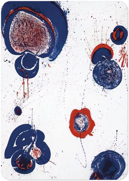 Chinese Planet By Sam Francis Pack of 10 Post Cards | Sam Francis Post Cards | A6 (10.5 x 14.8 cm) - 4.1 x 5.8 inches