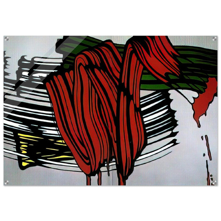 BIG PAINTING NO 6 1965 1 - Roy Lichtenstein Acrylic Print - 70x100 cm / 28x40″ inches