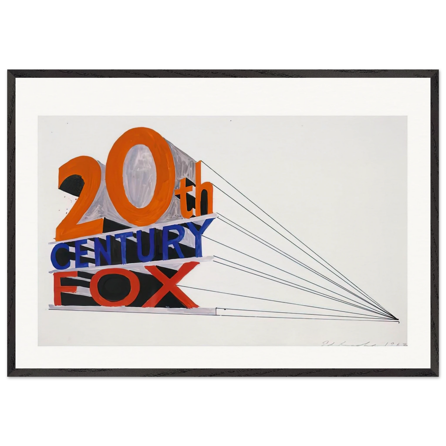 TRADEMARK 4 1962 - Edward Ruscha Framed Art Print – Black Wooden Frame - Default Title - -Framed Art Print