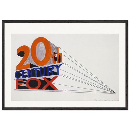 TRADEMARK 4 1962 - Edward Ruscha Framed Art Print – Black Wooden Frame - Default Title - -Framed Art Print