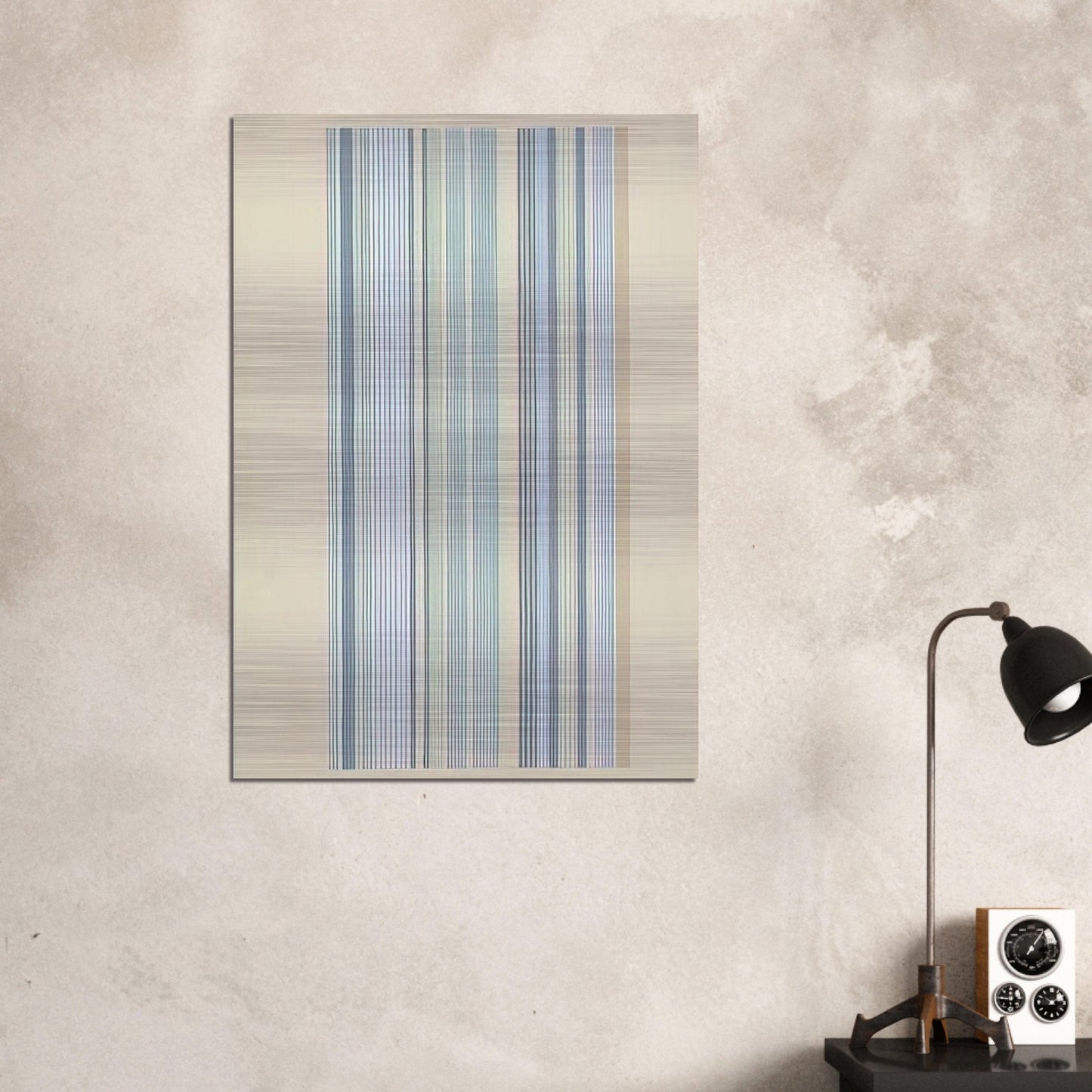 Blue Bird - 1978 - Gene Davis Brushed Aluminum Print - 70x100 cm / 28x40 inches | Gene Davis Aluminum Print | Gene Davis Prints