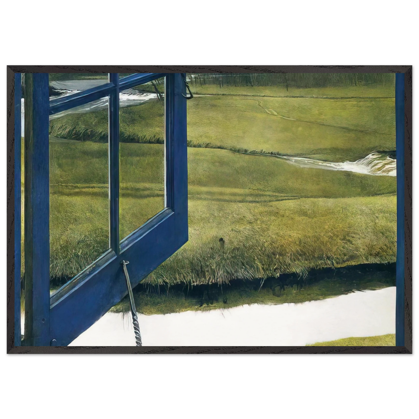 LOVE IN THE AFTERNOON - Andrew Wyeth Framed Art Print – Black Wooden Frame - Default Title - -Framed Art Print