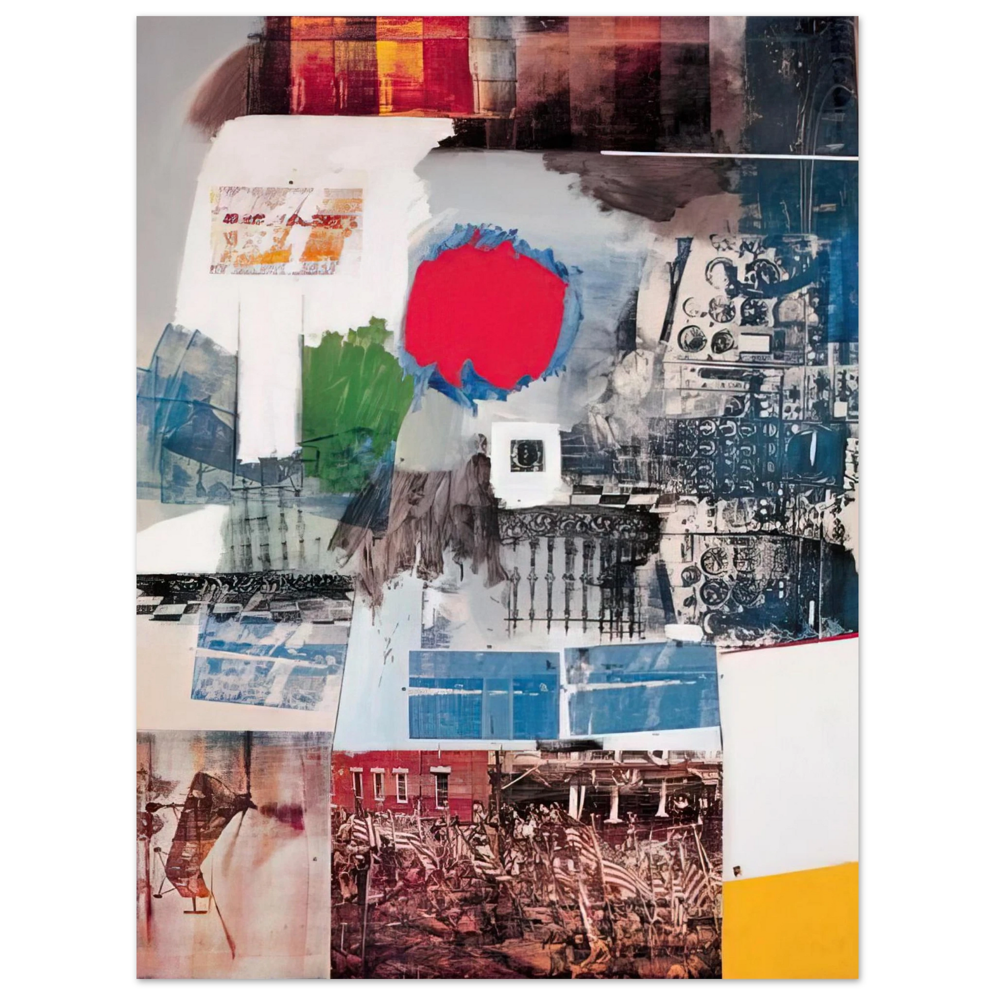 Robert Rauschenberg - ARCHIVE 1963 Fine Art Poster - Default Title