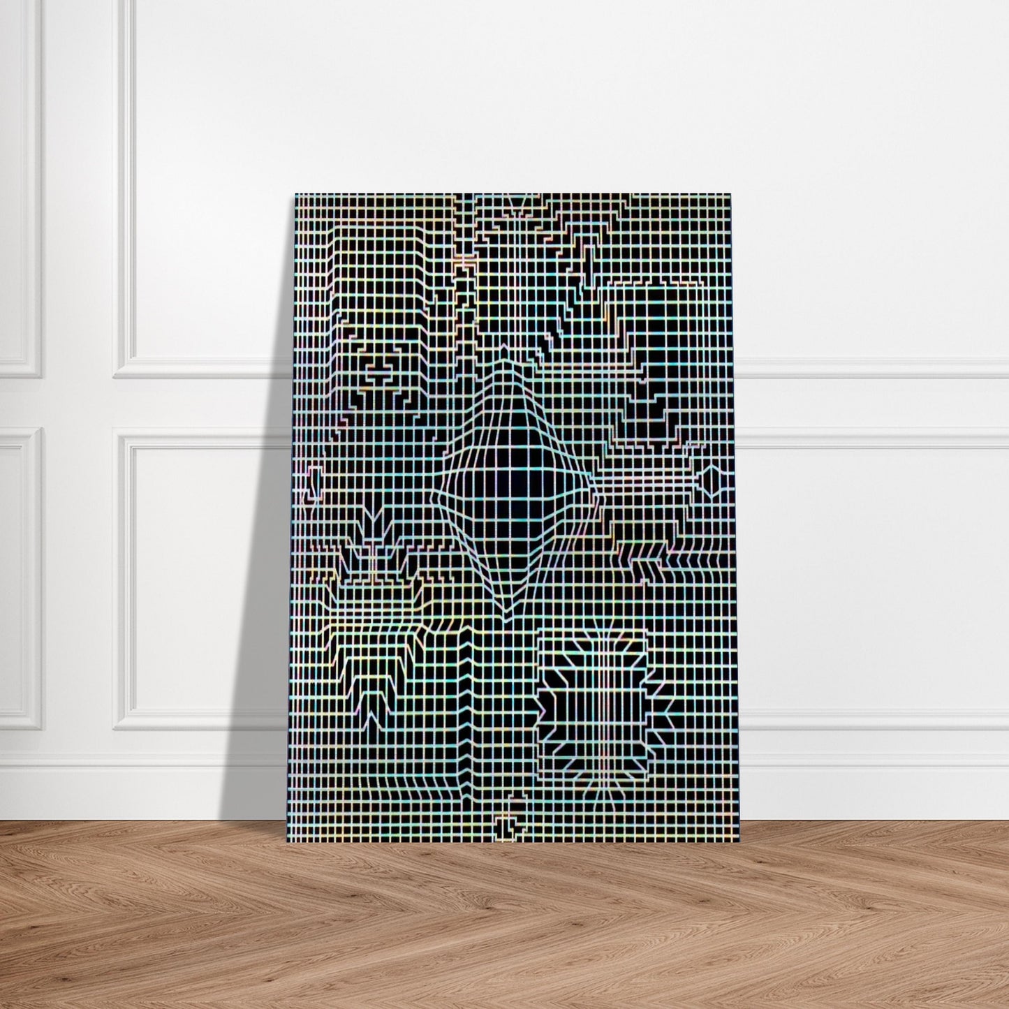 Biadan - 1959 - Victor Vasarely Brushed Aluminum Print - 70x100 cm / 28x40 inches | Victor Vasarely Aluminum Print | Victor Vasarely Prints