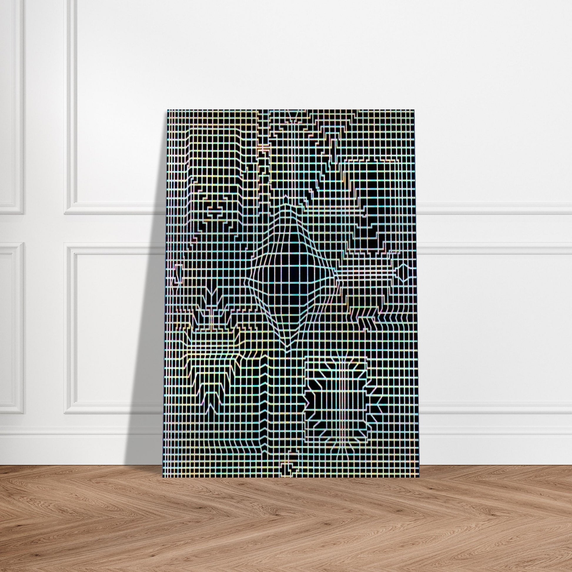Biadan - 1959 - Victor Vasarely Brushed Aluminum Print - 70x100 cm / 28x40 inches | Victor Vasarely Aluminum Print | Victor Vasarely Prints