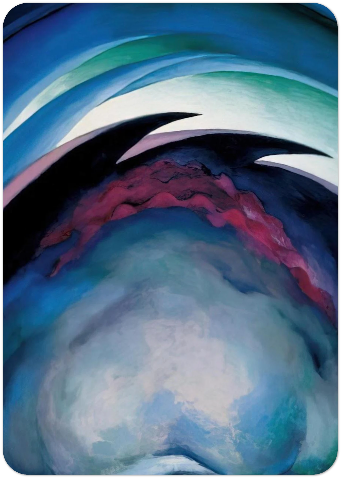 From the Plains I By Georgia O'Keeffe Pack of 10 Post Cards | Georgia O'Keeffe Post Cards | A6 (10.5 x 14.8 cm) - 4.1 x 5.8 inches