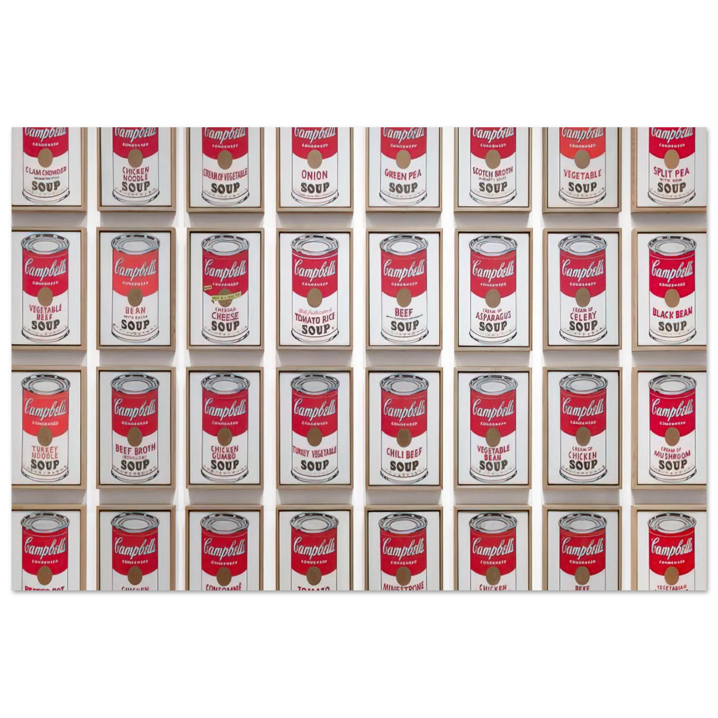 Andy Warhol - Campbell's Soup Cans Fine Art Poster - 40x60 cm / 16x24 inches
