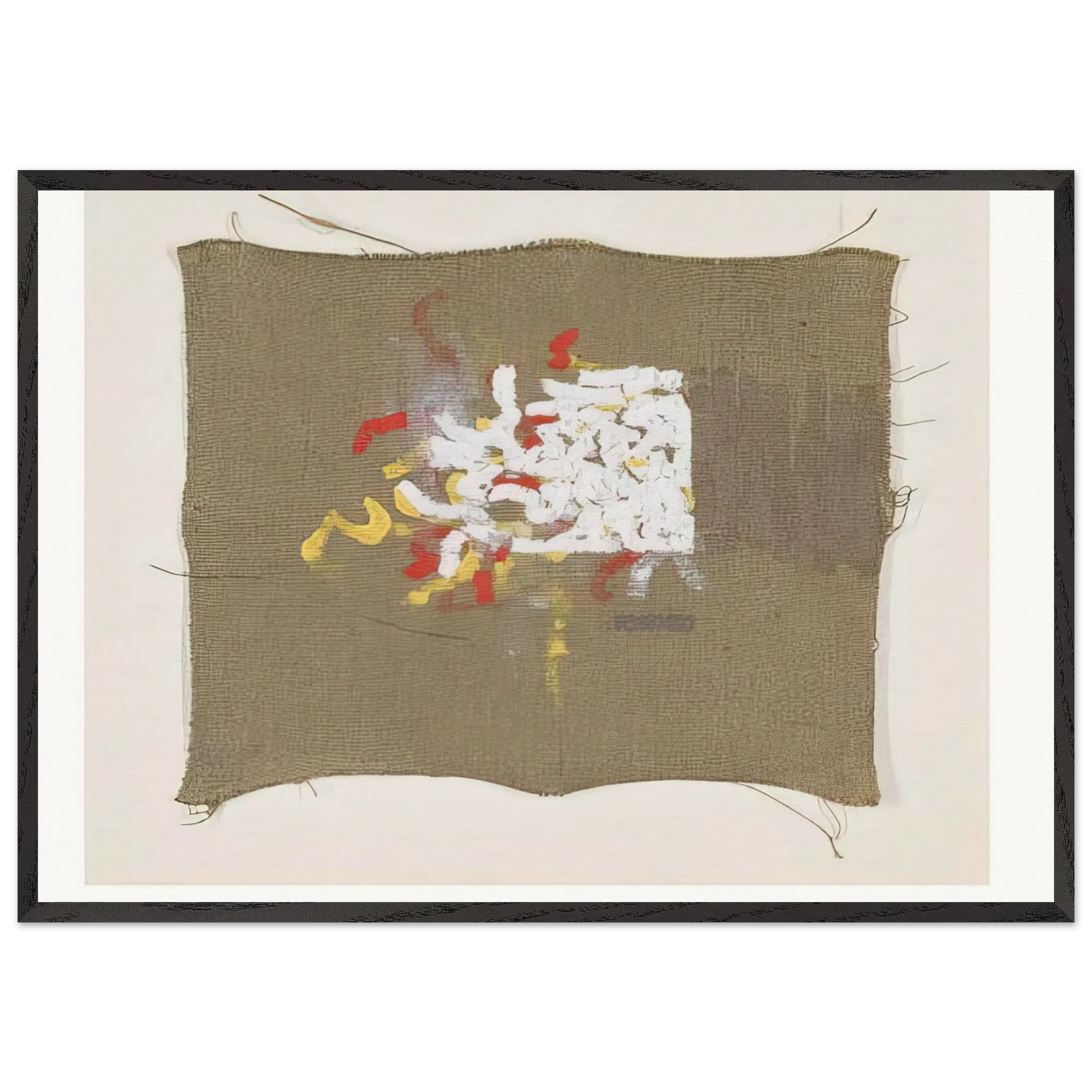 Untitled 36 - Robert Ryman Framed Art Print – Black Wooden Frame - Default Title - -Framed Art Print