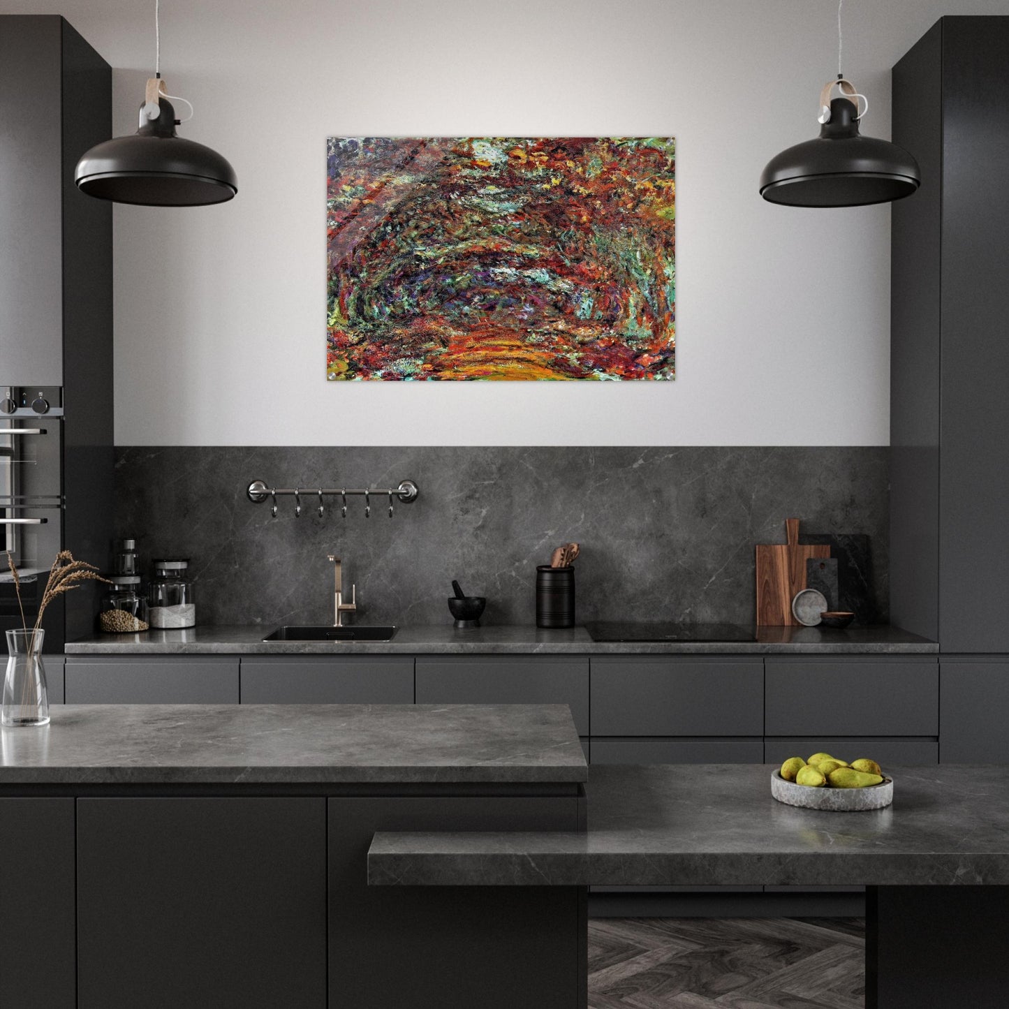 The Rose Path, Giverny - claude monet Acrylic Print - 70x100 cm / 28x40″ inches