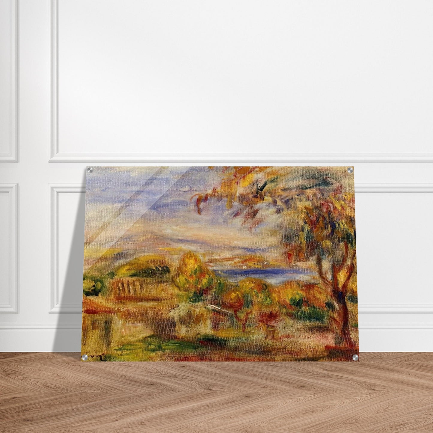 Landscape by the Sea - Pierre-Auguste Renoir Acrylic Print - 70x100 cm / 28x40″ inches | Pierre-Auguste Renoir Wall Art | Pierre-Auguste Renoir Prints
