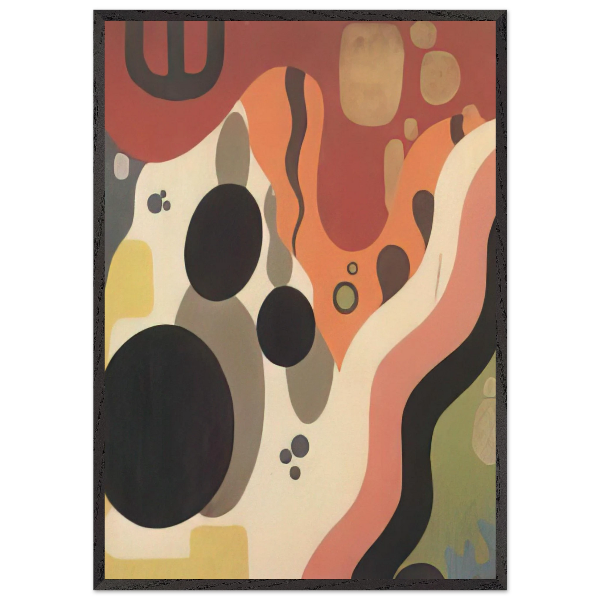 Small table upper surface - 1920 - Julius Evola Framed Art Print – Black Wooden Frame - Default Title - -Framed Art Print