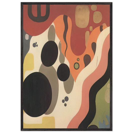 Small table upper surface - 1920 - Julius Evola Framed Art Print – Black Wooden Frame - Default Title - -Framed Art Print