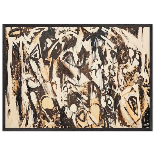 Cool White - Lee Krasner Framed Art Print – Black Wooden Frame - Default Title - -Framed Art Print