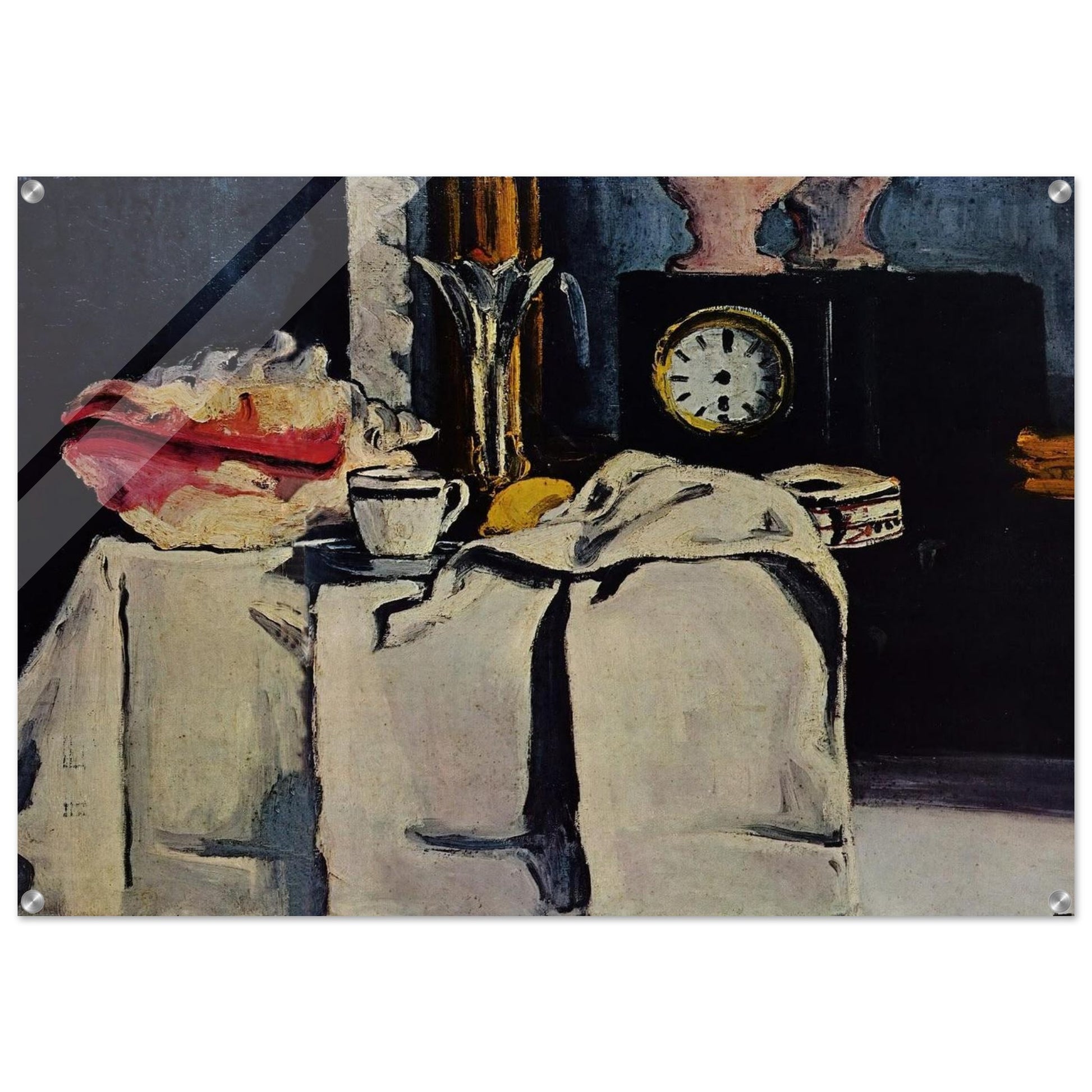 The Black Marble Clock - Paul Cézanne Acrylic Print - 70x100 cm / 28x40″ inches