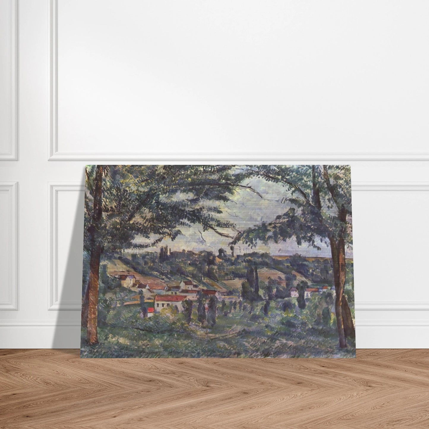 Landscape - Paul Cézanne Brushed Aluminum Print - 70x100 cm / 28x40 inches | Paul Cézanne Aluminum Print | Paul Cézanne Prints
