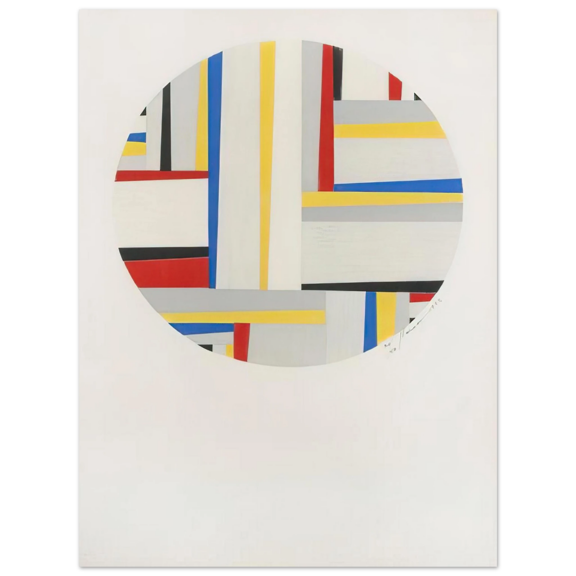 Fritz Glarner - Relational Painting, Tondo #49 - 1952 Fine Art Poster - Default Title