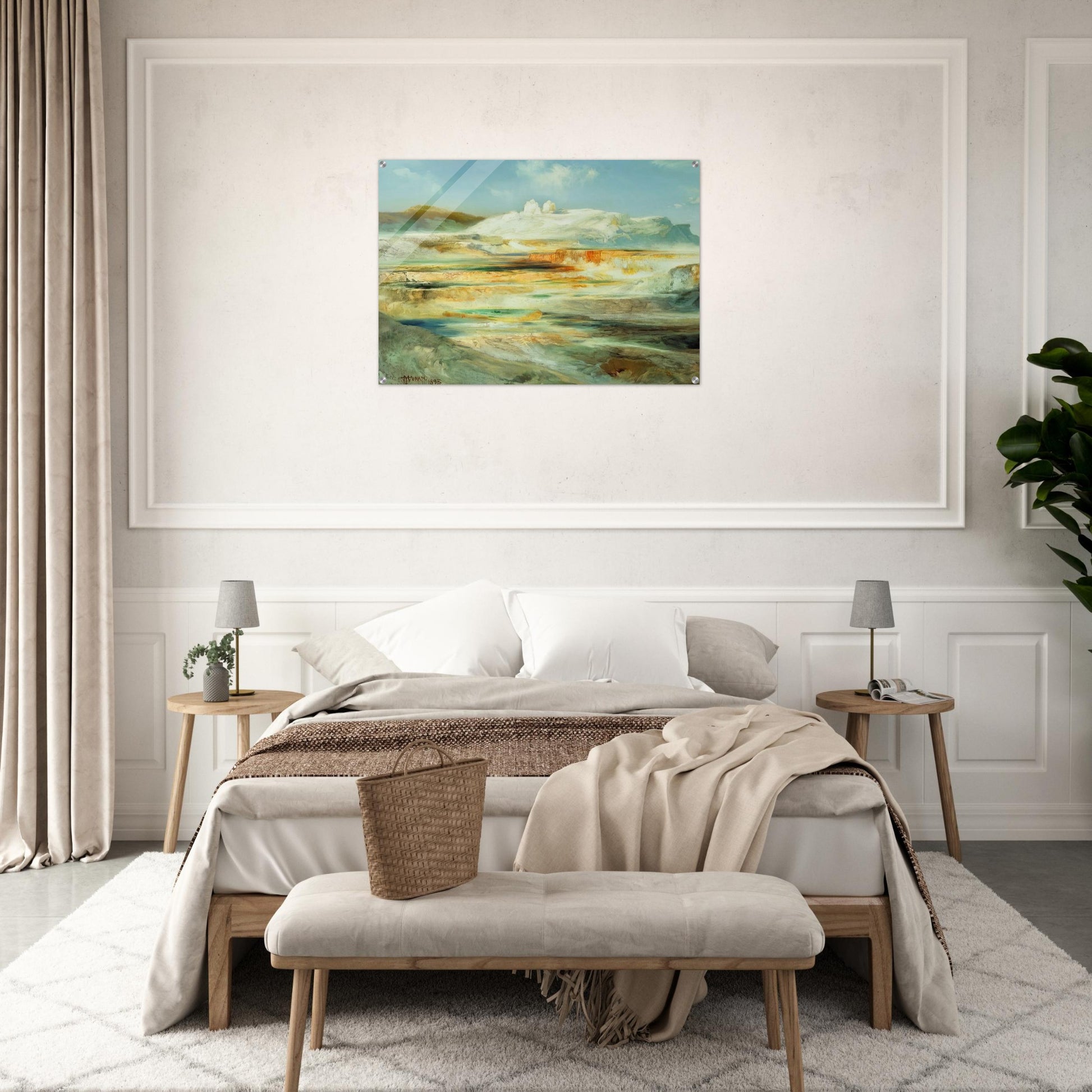 Jupiter Terrace Yellowstone - Thomas Moran Acrylic Print - 70x100 cm / 28x40″ inches | Thomas Moran Wall Art | Thomas Moran Prints