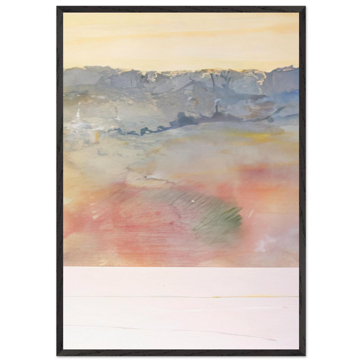 Rain Dance 2 - 1969 - Ronnie Landfield 70x100 cm / 28x40 inches Framed Art Print – Black Wooden Frame