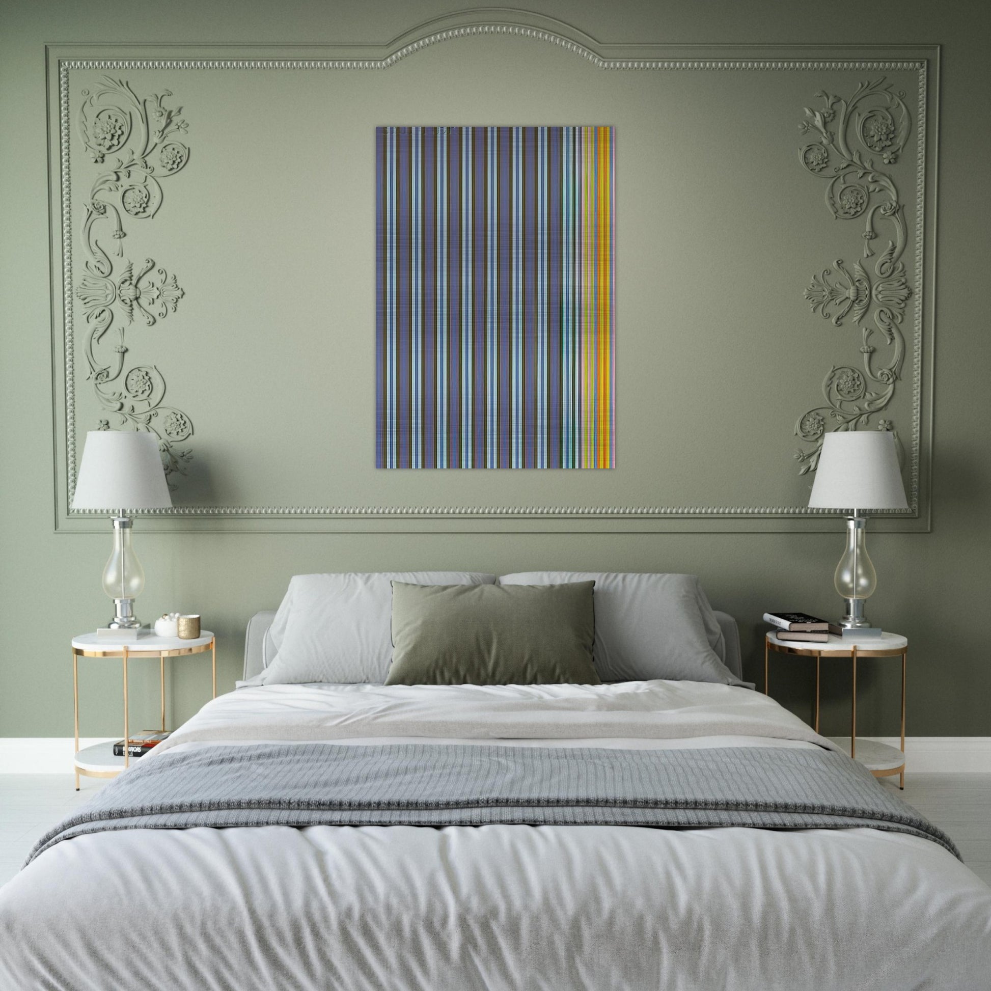 Jack-in-the-Box - 1969 - Gene Davis Brushed Aluminum Print - 70x100 cm / 28x40 inches | Gene Davis Aluminum Print | Gene Davis Prints