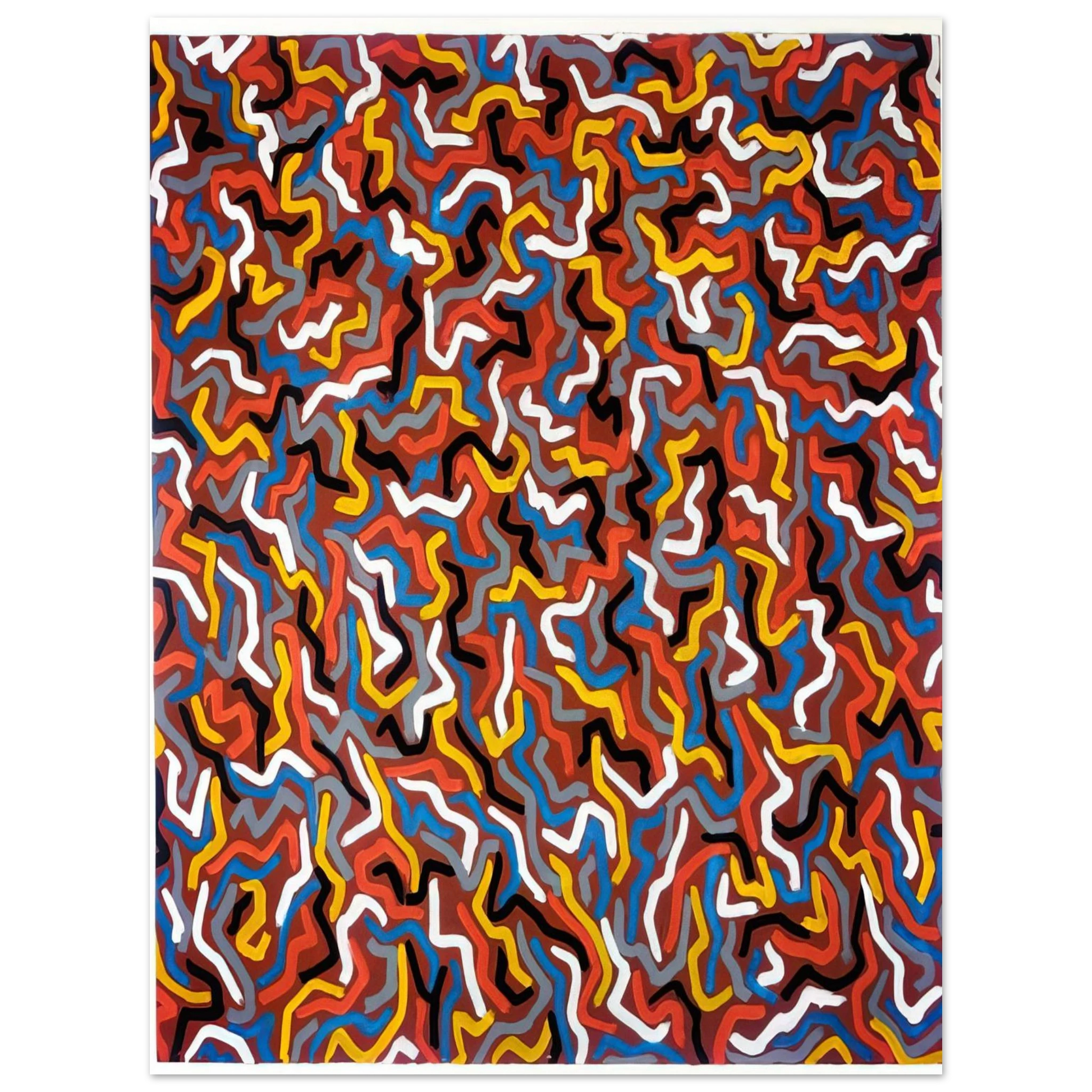 Sol LeWitt - Squiggles Fine Art Poster - Default Title