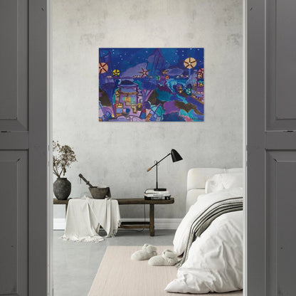 Manœuvres de nuit - 1958 - Charles Lapicque Brushed Aluminum Print - 70x100 cm / 28x40 inches | Charles Lapicque Aluminum Print | Charles Lapicque Prints