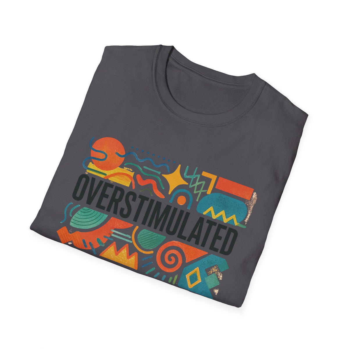 Overstimulated Shirt for Mom | Funny Tired Mom Tee | Weirdcore Clothing | Gen Z Humor T-Shirt | Exhausted but Aesthetic Tee