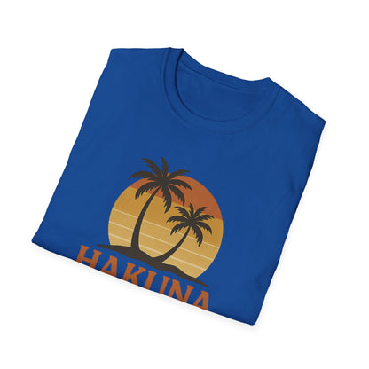 Hakuna Matata Maglietta Grafica Retro, Maglietta Positiva Senza Pensieri, T-Shirt Ispirata agli Anni '90, Top con Citazione di Buonumore, Regalo Unisex