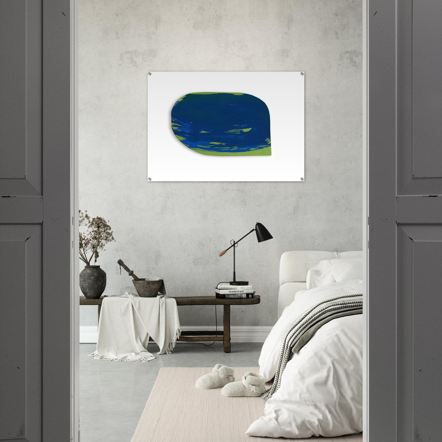 BLAU AUF GR N 1965 - BLINKY PALERMO Acrylic Print - 70x100 cm / 28x40″ inches | BLINKY PALERMO Wall Art | BLINKY PALERMO Prints