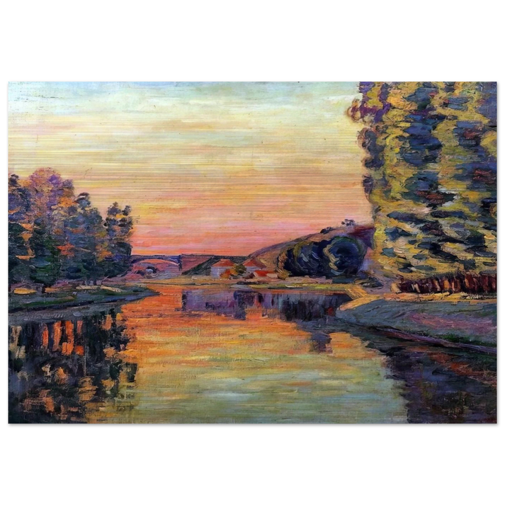 Moret - 1902 - Armand Guillaumin Brushed Aluminum Print - 70x100 cm / 28x40 inches | Armand Guillaumin Aluminum Print | Armand Guillaumin Prints