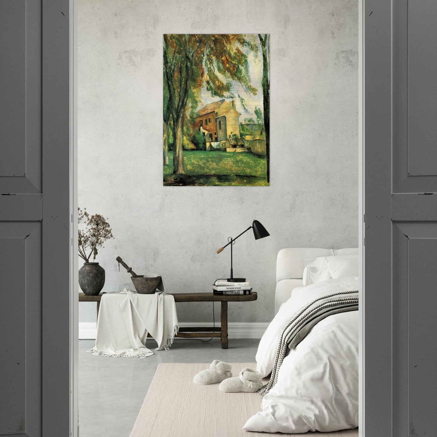 The pond of the Jas de Bouffan - Paul Cézanne Brushed Aluminum Print - 70x100 cm / 28x40 inches | Paul Cézanne Aluminum Print | Paul Cézanne Prints