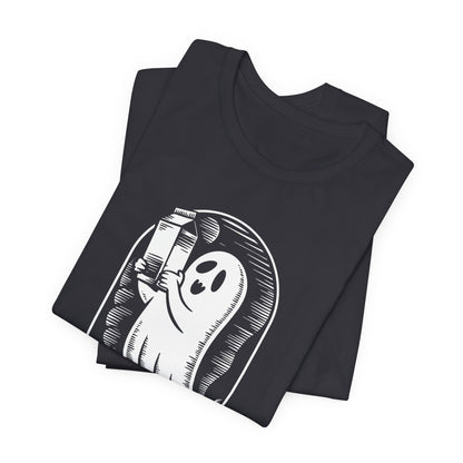 just a dad who always came back with milk halloween T-shirt - Maglietta Unisex in Jersey a Maniche Corte