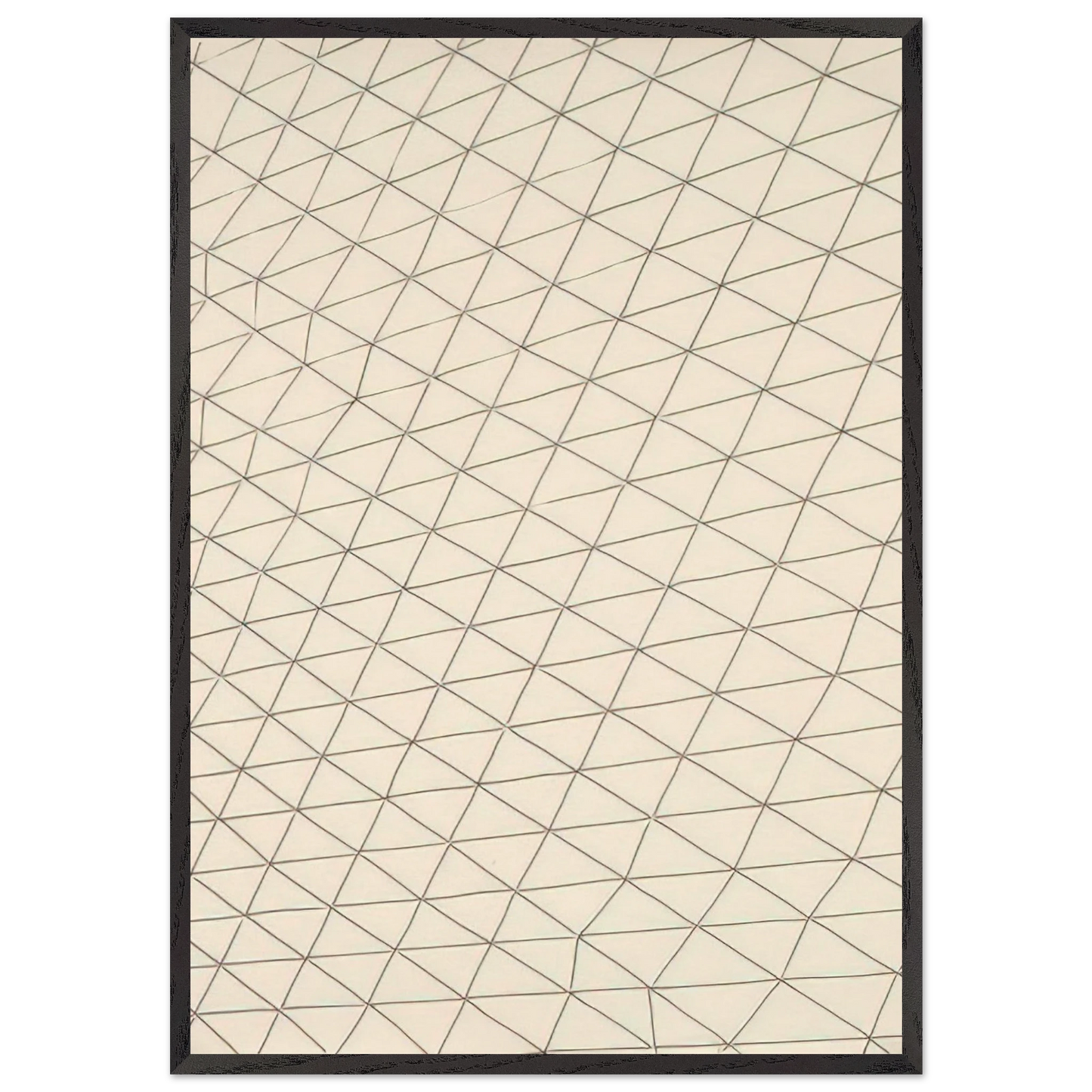 Untitled - 1969 N5 - Gego Framed Art Print – Black Wooden Frame - Default Title - -Framed Art Print