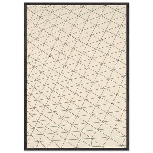 Untitled - 1969 N5 - Gego Framed Art Print – Black Wooden Frame - Default Title - -Framed Art Print