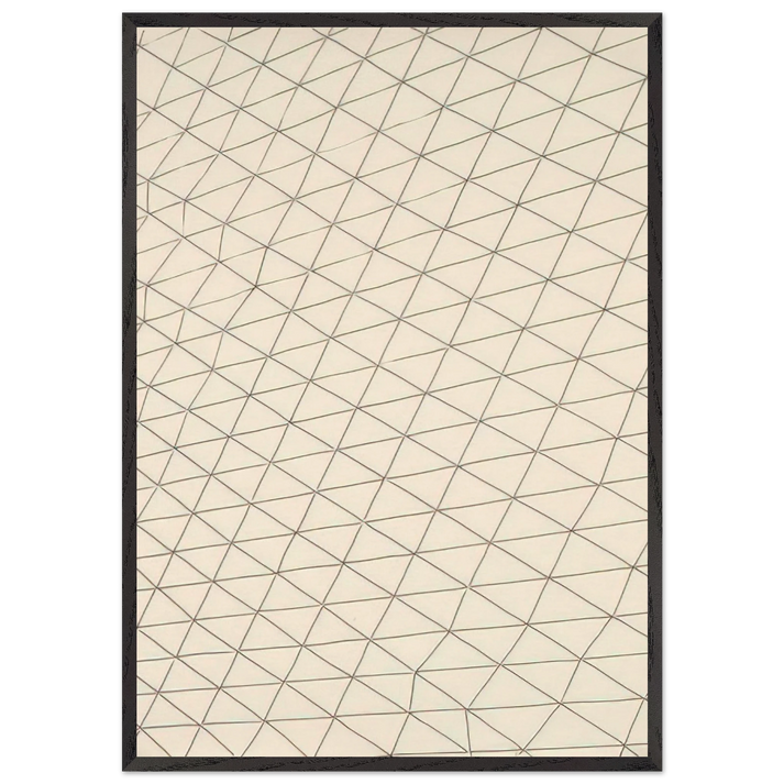 Untitled - 1969 N5 - Gego 70x100 cm / 28x40 inches Framed Art Print – Black Wooden Frame