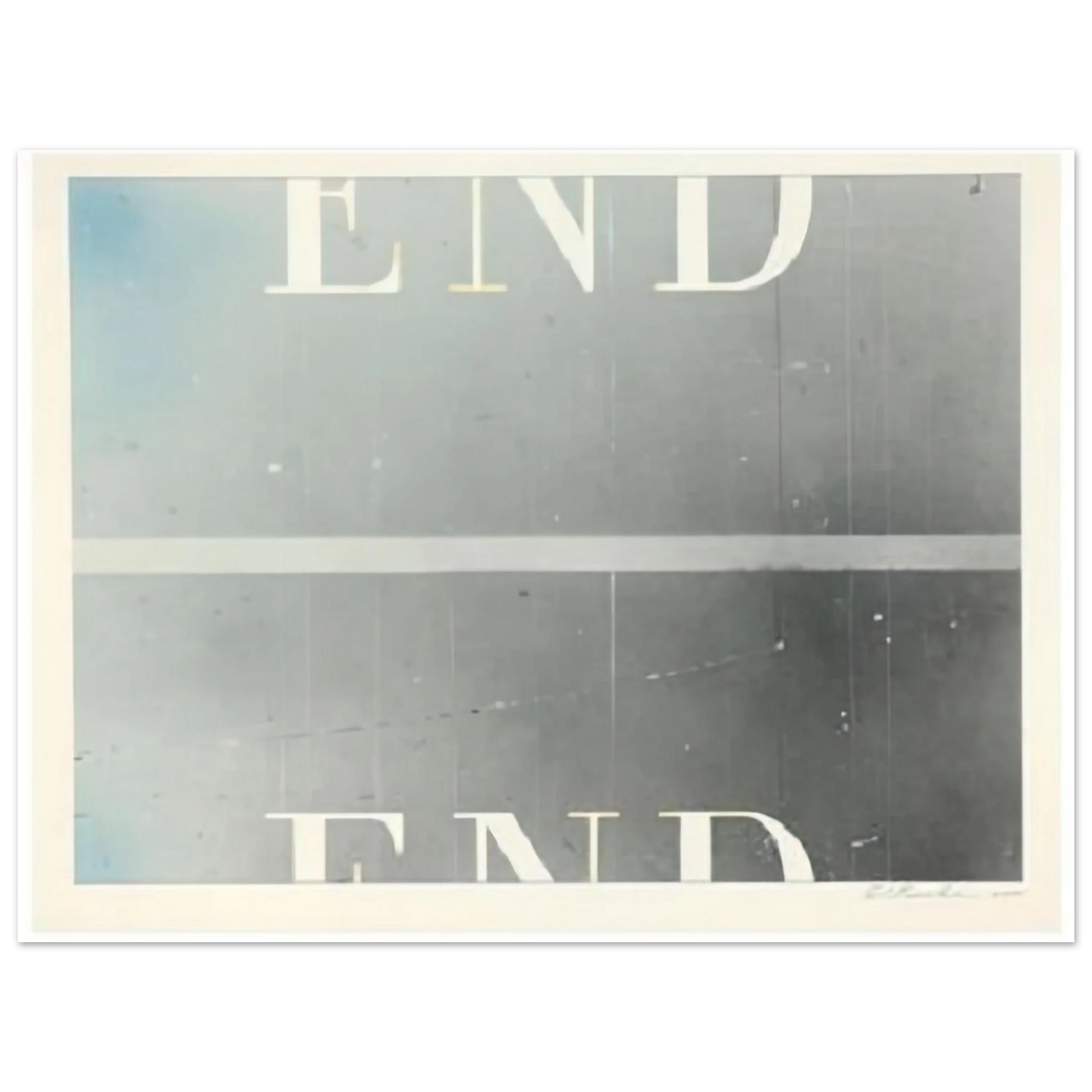 Edward Ruscha - THE END 53 Fine Art Poster - Default Title