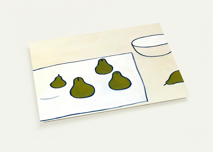 Five Pears - 1976 By William Scott Pack of 10 Post Cards | William Scott Post Cards | A6 (10.5 x 14.8 cm) - 4.1 x 5.8 inches